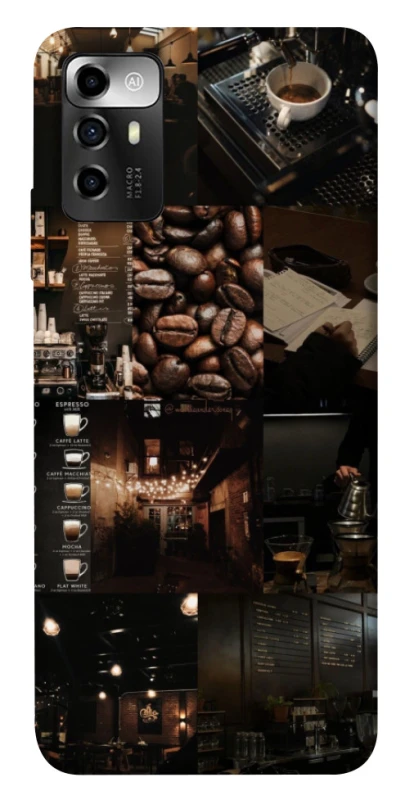 Чохол на ZTE Blade V40 Vita Coffee collage ver.1 фото 1 з 1