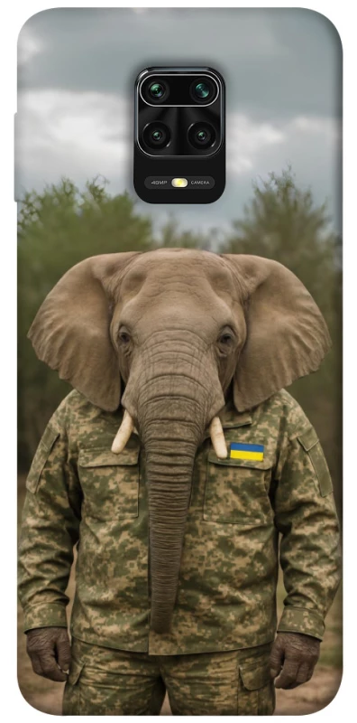 Чохол на Xiaomi Redmi Note 9s / Note 9 Pro / Note 9 Pro Max Слон захисник фото 1 з 1