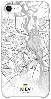 Чохол на Apple iPhone SE (2020) Kiev white map фото 1 з 1