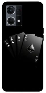 Чохол на Oppo Reno 7 4G Black Cards фото 1 з 1