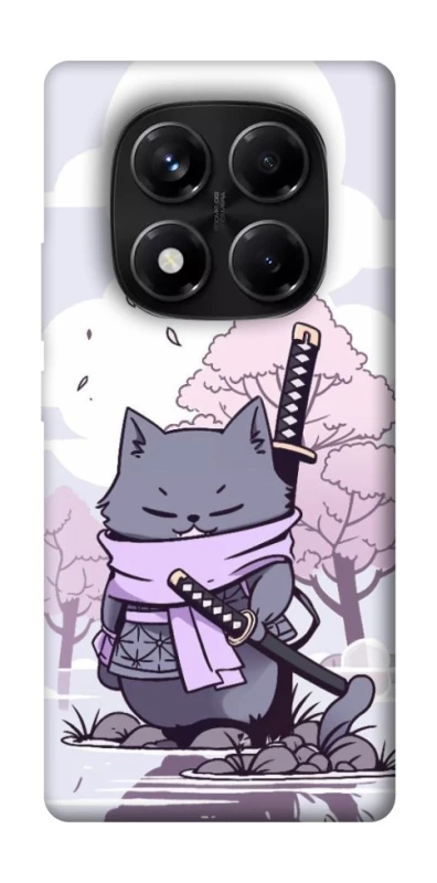 Чехол на Xiaomi Redmi Note 14 Pro 5G Samurai cat фото 1 из 1