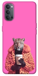 Чохол на Oppo Reno 4 Леопард з кавою фото 1 з 1