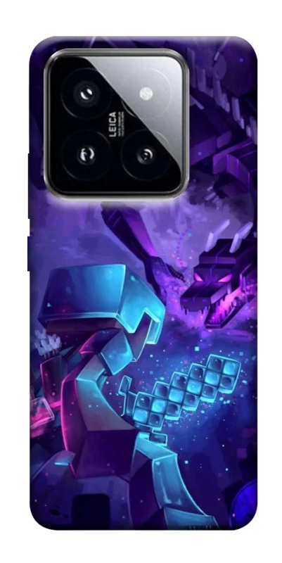 Чехол на Xiaomi 14 Pro Minecraft dragon фото 1 из 1