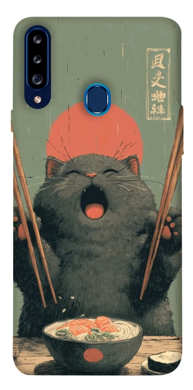 Чохол на Samsung Galaxy A20s Hungry Cat фото 1 з 1