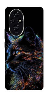 Чохол на Honor 200 Чорний кіт фото 1 з 1