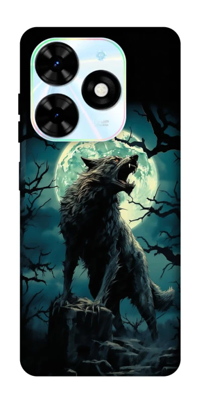 Чохол на TECNO Spark Go 2024 Вовк під місяцем фото 1 з 1