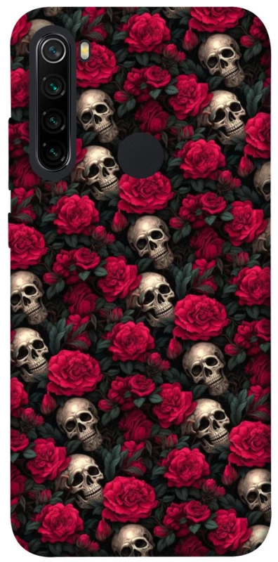 Чохол на Xiaomi Redmi Note 8 Черепа та рози фото 1 з 1