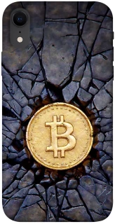 Чохол на Apple iPhone XR (6.1") Bitcoin cracks фото 1 з 1