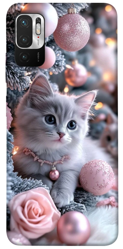 Чохол на Xiaomi Redmi Note 10 5G Christmas Kitty фото 1 з 1