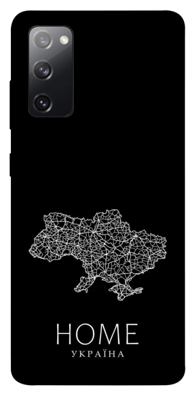 Чохол на Samsung Galaxy S20 FE Ukraine black map фото 1 з 1