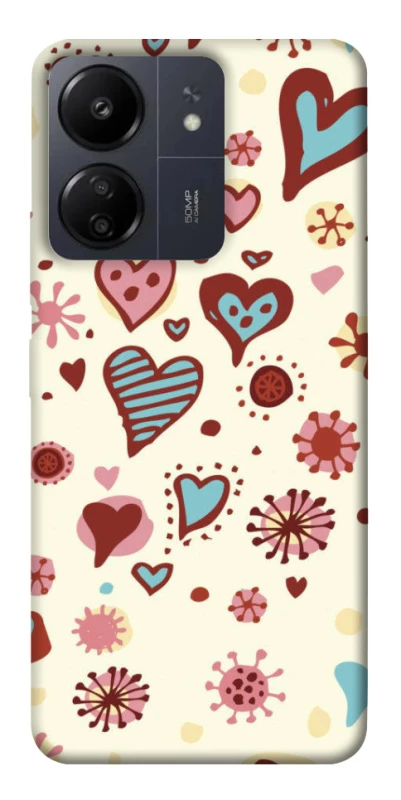 Чехол на Xiaomi Poco C65 Pretty hearts фото 1 из 1