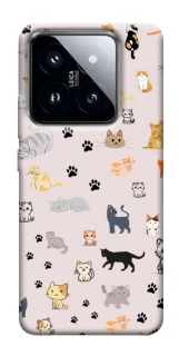 Чохол на Xiaomi 14 Pro Cat style ver.1 фото 1 з 1