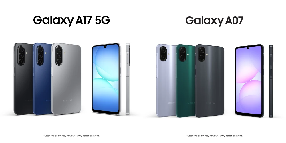 Сревнение Samsung Galaxy A17 vs Samsung Galaxy A07 фото 1