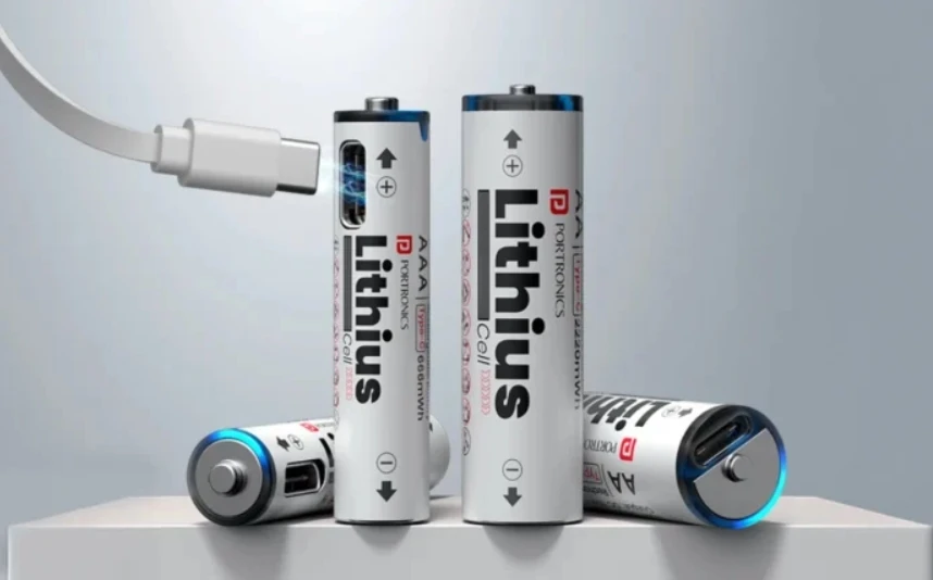 Portronics представила бюджетные батарейки AA/AAA с полноценной зарядкой через USB-C фото 1