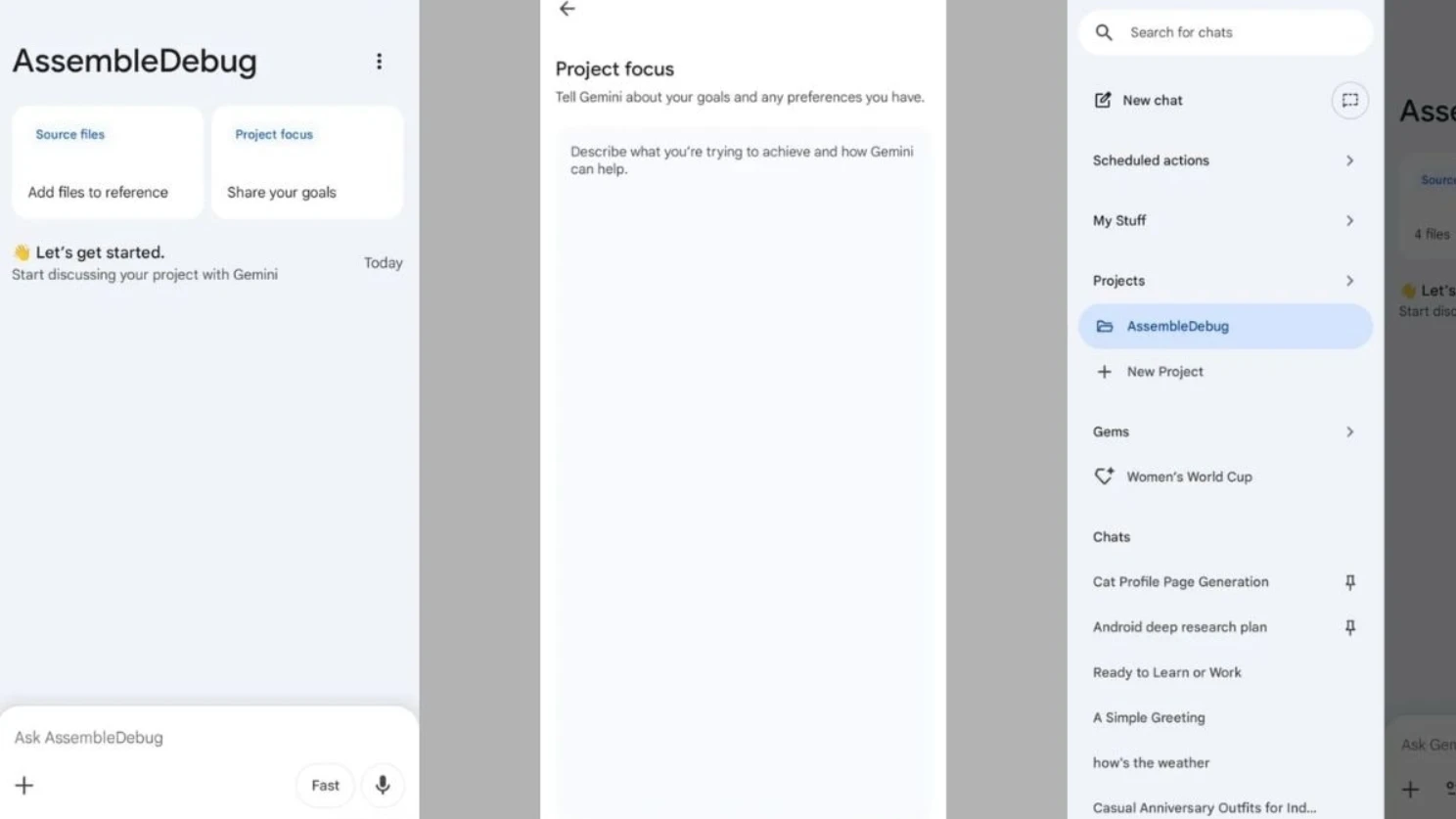 Gemini станет как ChatGPT — но круче? В утечке показали новую функцию Projects фото 1