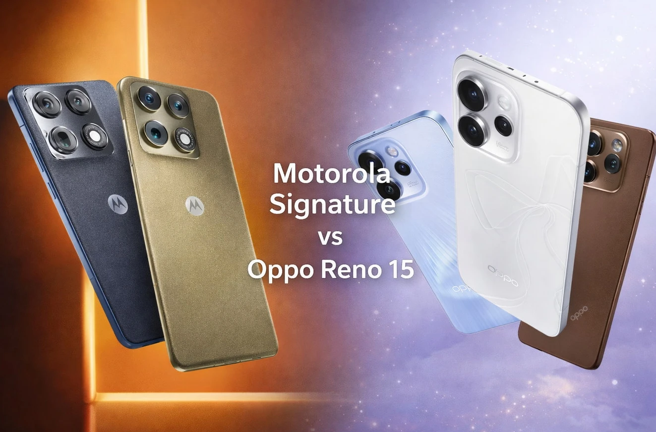 Motorola Signature vs Oppo Reno 15: полное сравнение дисплея, батареи и камер фото 1