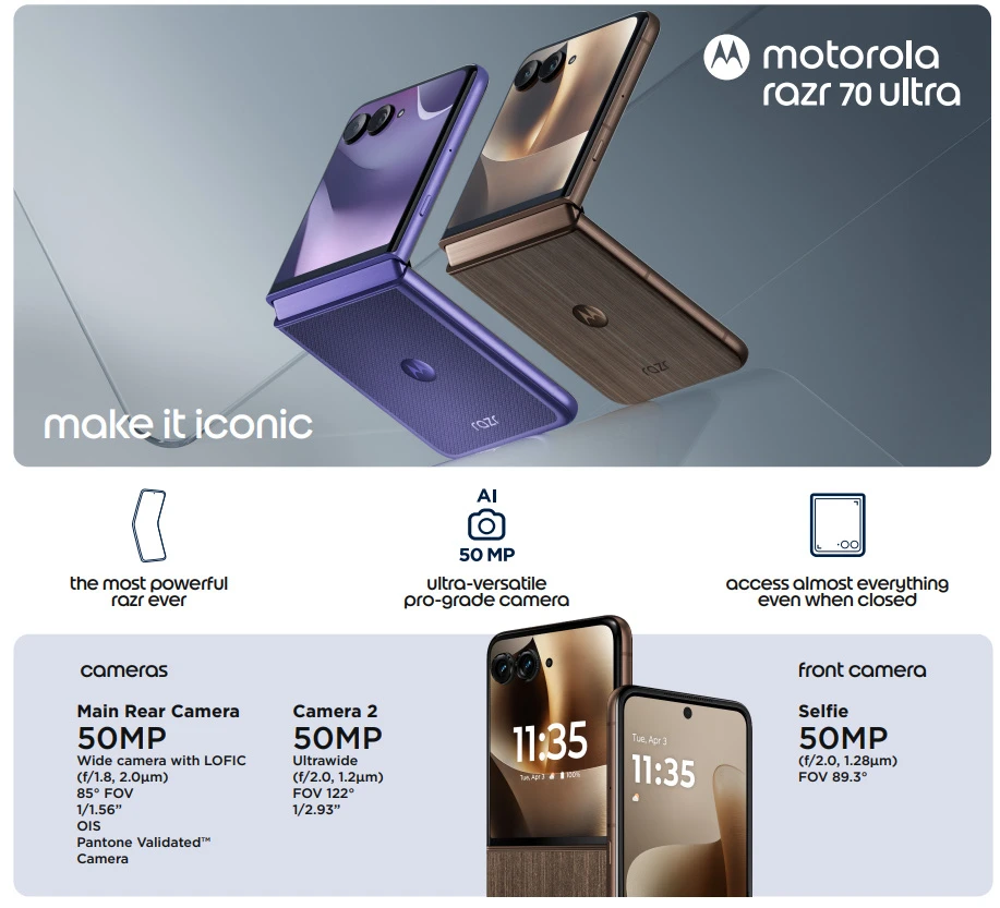 Складані смартфони Motorola стали потужнішими: представлено razr 70 і razr 70 ultra/ фото 3