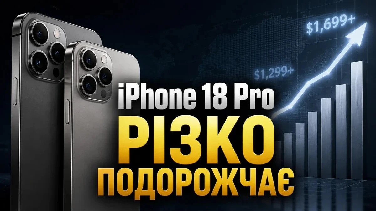 iPhone 18 Pro різко подорожчає: названо нові ціни фото 1