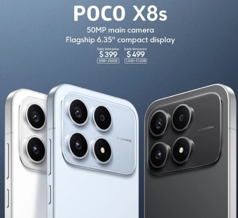 POCO X8s: компактний корпус, телевик і 100 Вт на Frontalka фото 1 POCO X8s: компактний корпус, телевик і 100 Вт фото 1