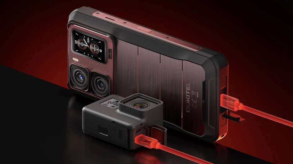 Смартфон и часы в одном корпусе: Oukitel WP300 удивил батареей на 16000 мАч и фонариком фото 2