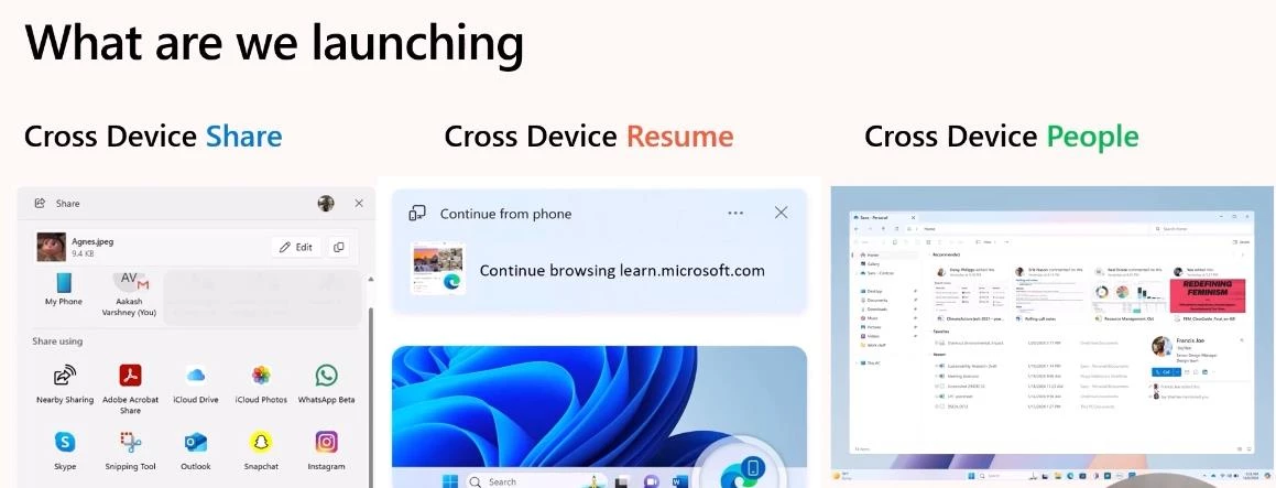 Windows 11 получит синхронизацию приложений между компьютером и смартфоном через Cross Device Resume фото 1
