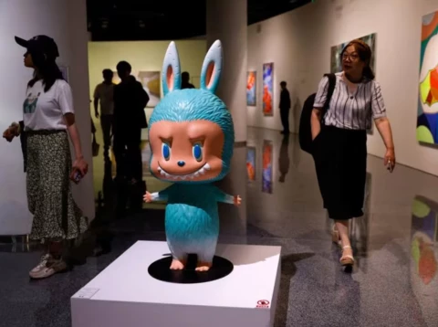 Фигурка Labubu в полный рост продана за более чем $150 000 на аукционе в Пекине