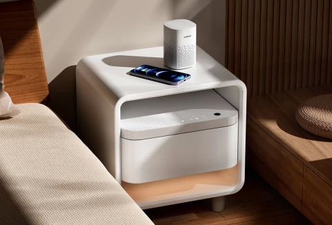 «Умная» тумбочка Xiaomi с сейфом, колонкой и беспроводной зарядкой